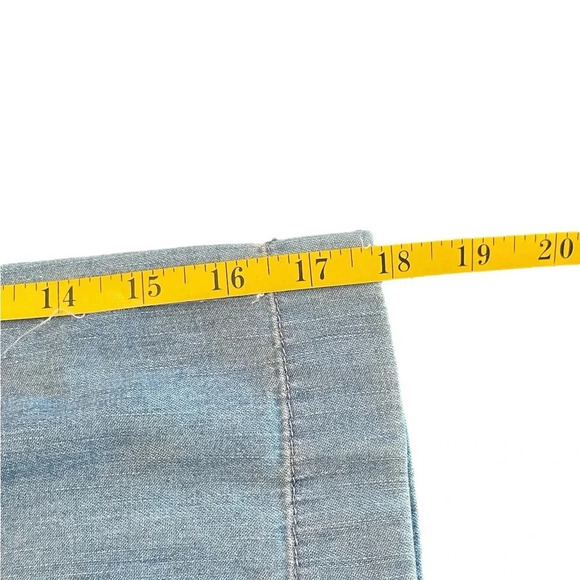 Talbots Womens Denim Chambray 3/4 Sleeve Lace Up Shift Dress Size 4 Petite - Picture 9 of 11